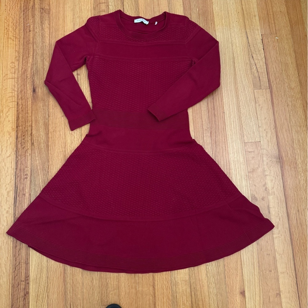Sandro Rolly Dress Red Size FR 2 # - Picture 2 of 15